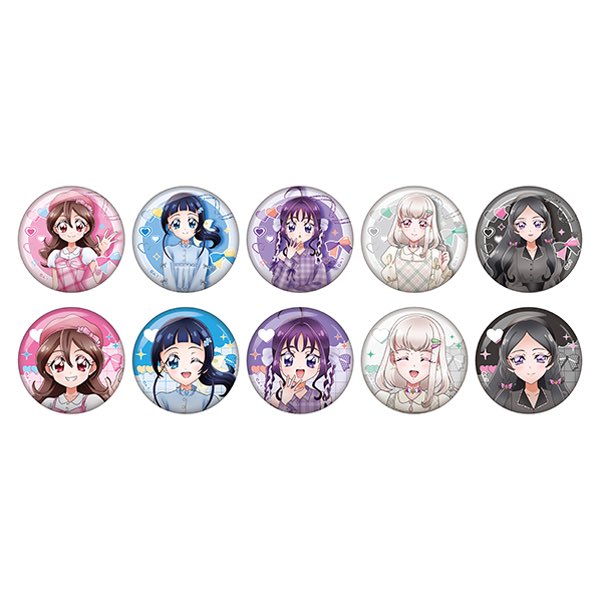 アップ表情の缶バッジがどれも可愛すぎる