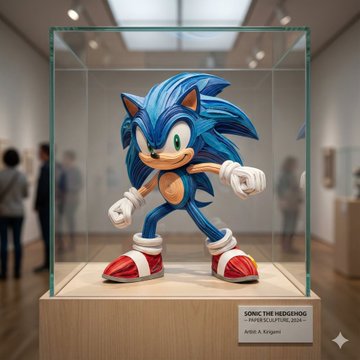 Turn your favourite cartoon characters into Museum display paper sculptures using Gemini Nano Banana