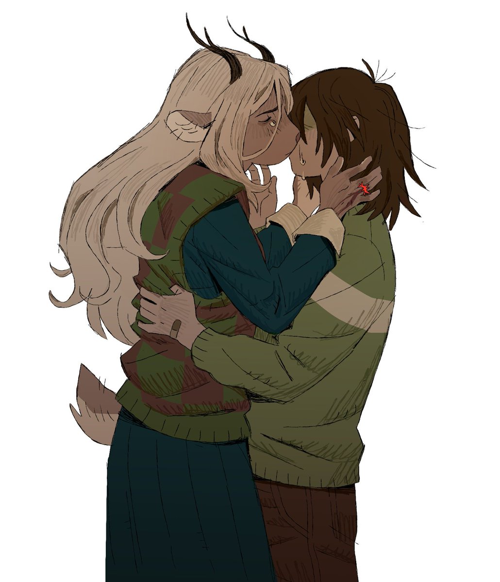 sad kissing kriselle commission for my dear friend <a href="/Springcrit/">Springcrit🇵🇸</a>