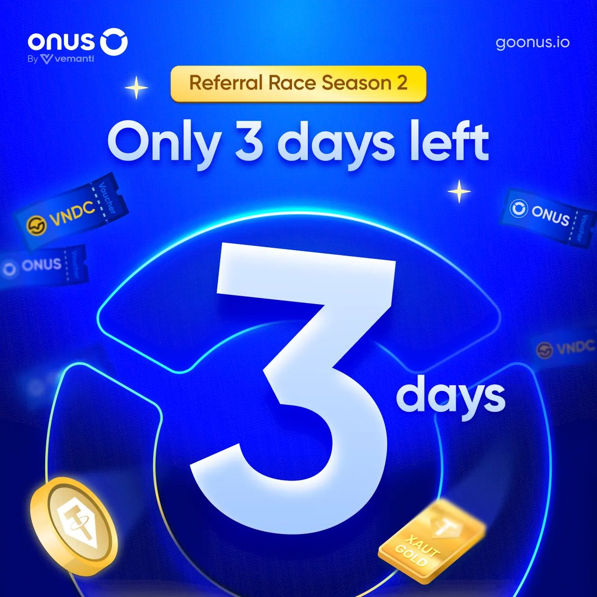 ⏳ Only 3 days left before Referral Race - Season 2 officially comes to an end!

At the moment, the top contender for the Champion title is leading with an impressive 12,068 points, while the Top 2 player is close behind with 8,718 points.

But this is not the final result yet.