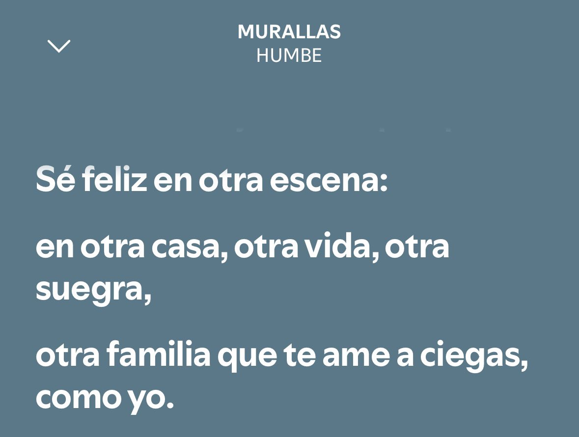 te despediste de mí con un "cuídate mucho" pero humbe escribió: