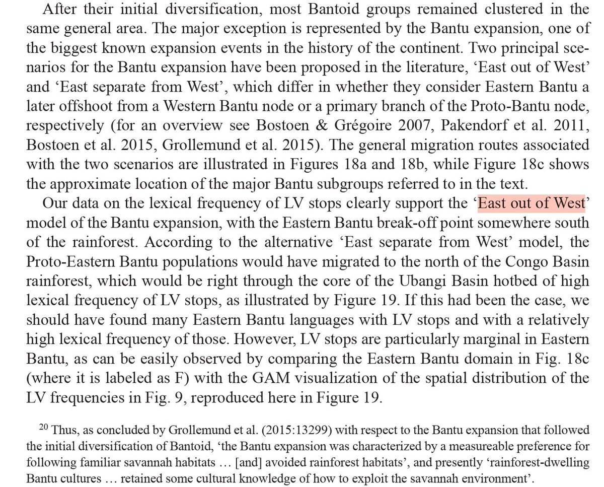 Looks like eastern Bantus are just descended from a subgroup of western Bantus, rather than being a sibling group directly descended from Proto-Bantu. I guess that means Western Bantus would be more important for understanding Proto-Bantu language, society/culture etc?