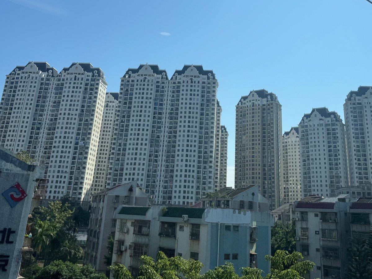 In California one of these buildings being built would be an event. In China they’re just a few of thousands in a city you’ve never heard of. The scale of construction here is staggering.