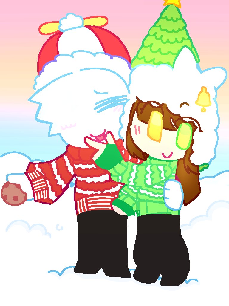 oña soy lynpro y dibuje a estos dos chakalitos en navida' jejeje salu2