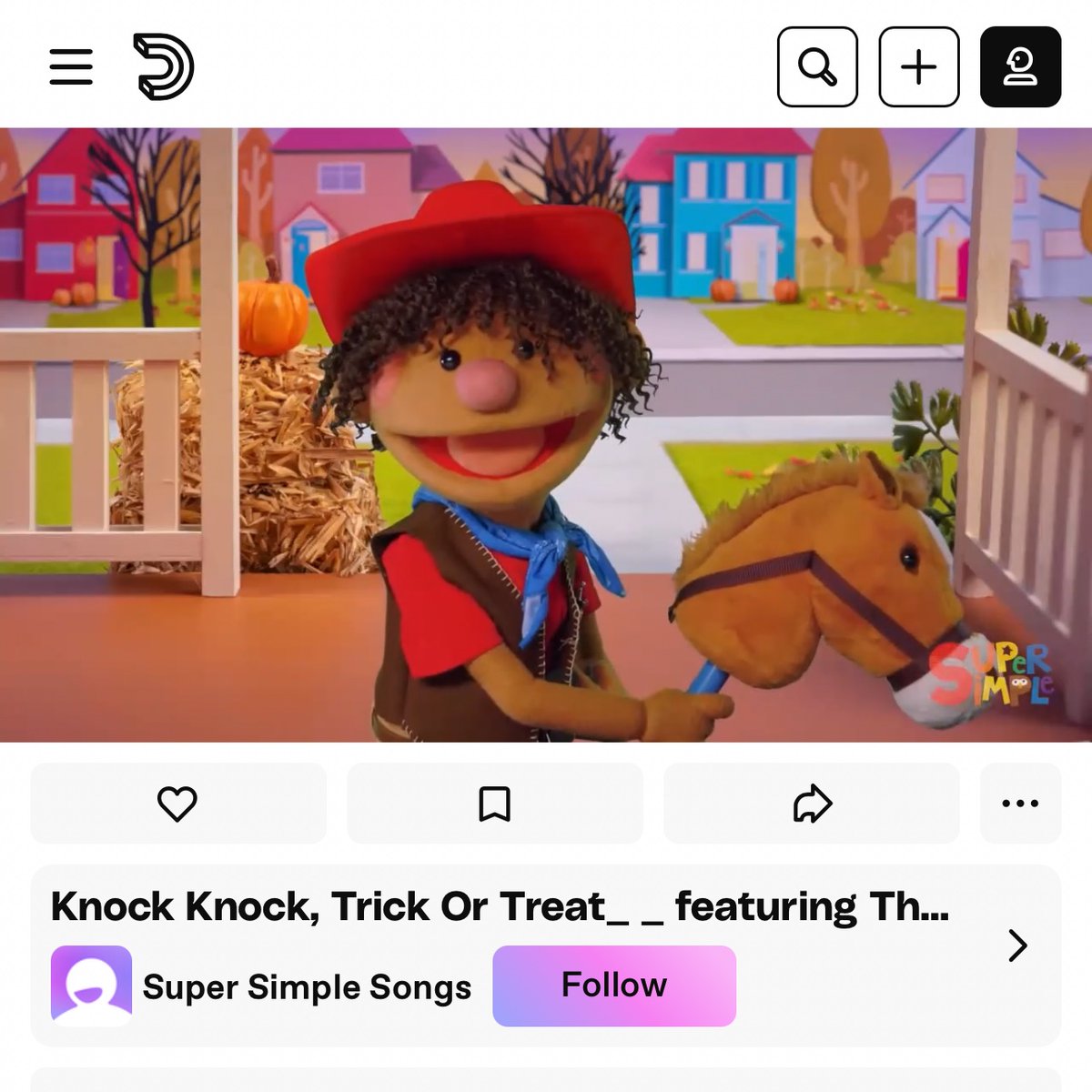 vaginacore's tweet photo. @Spennser my kid watches super simple songs and everytime this puppet comes on I tell my husband it’s Cowboy Chanse. Please pass that along to him. https://t.co/WF0vXuT3iJ