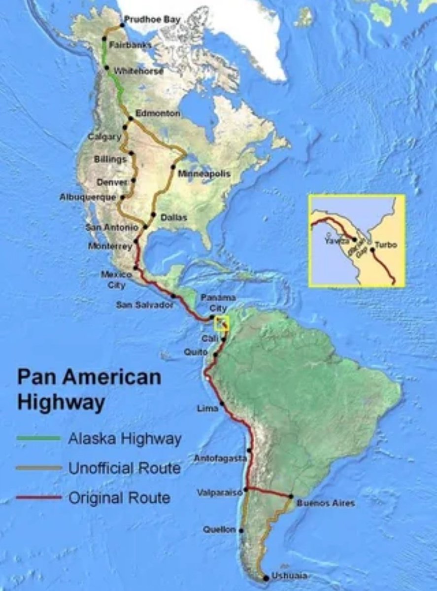 RedMaps11's tweet image. Pan American Highway