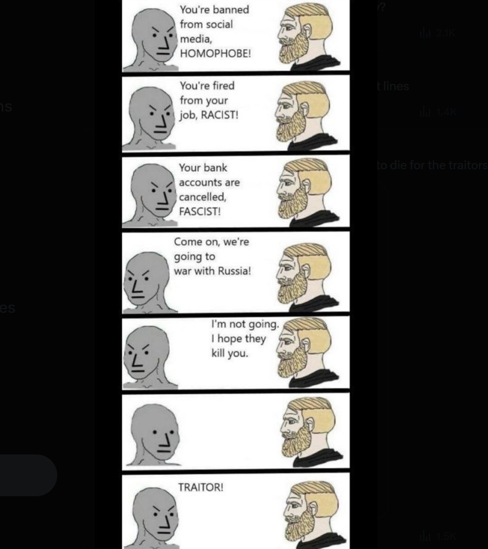 German and British governments are having difficulty recruiting white men to join the military to fight a war against Russia.

It's a mystery why ...