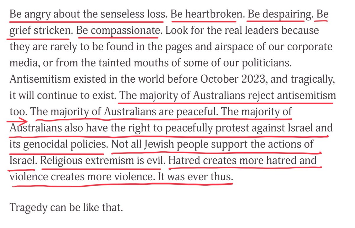 FrancisAwartefe's tweet image. 🧵1/2

This by @RonniSalt — is the best piece I’ve read on the Bondi Beach tragedy.  

Please do read — it’s well worth your time. Link is in next tweet in the thread.