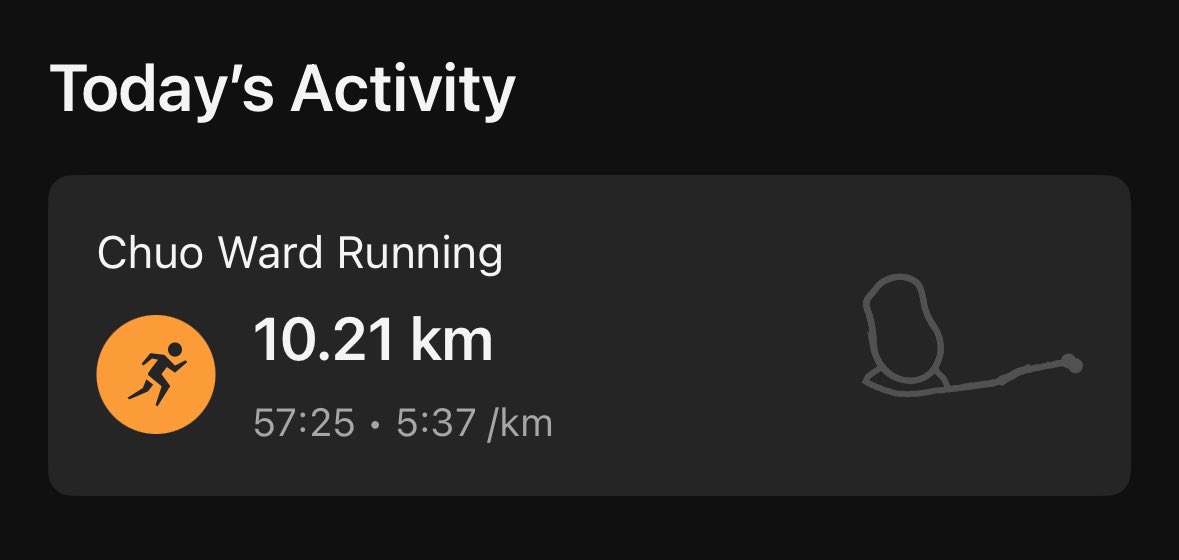 (だいたい)60 minutes jog