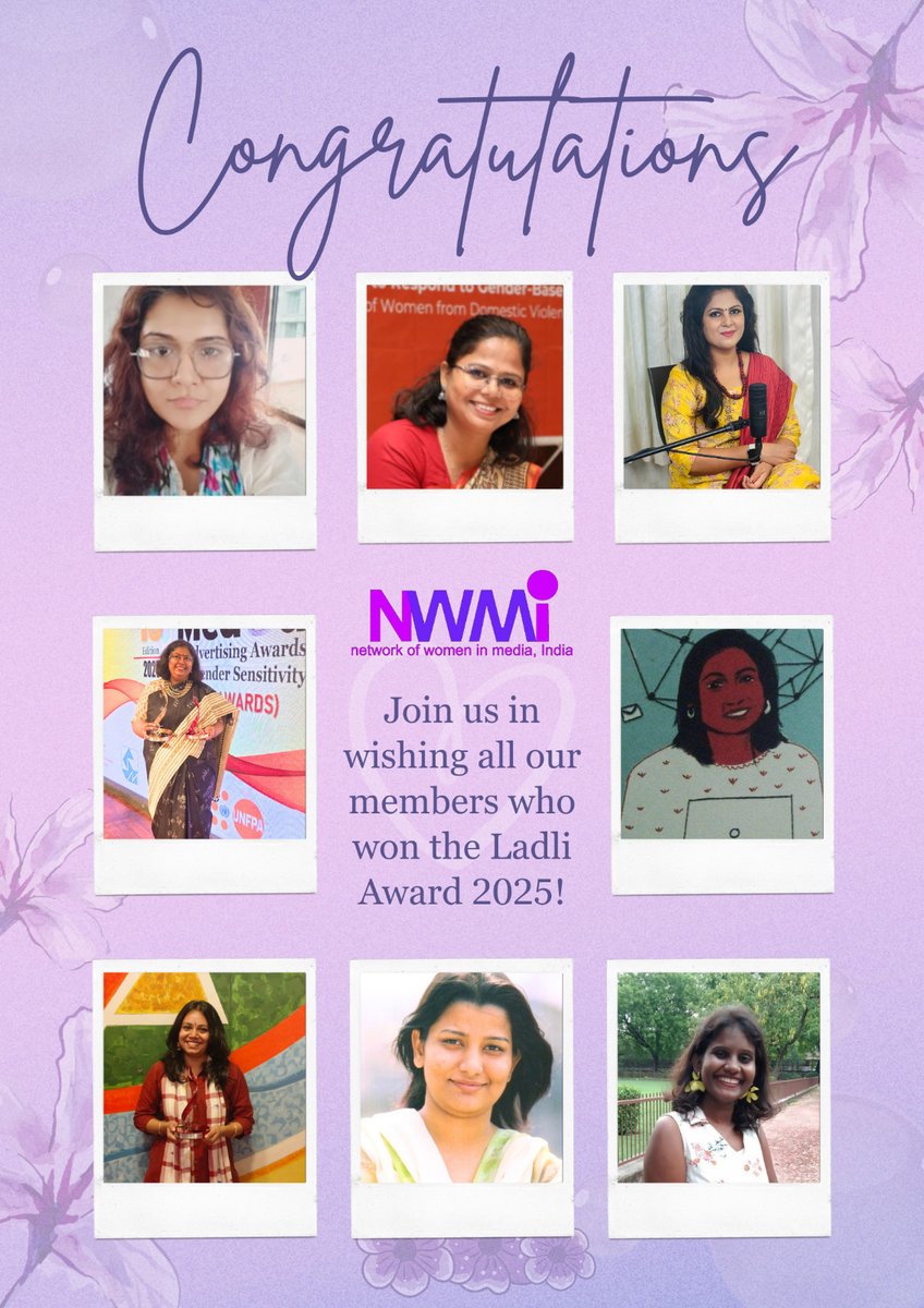 NWMI congratulates its members who bagged awards at the 15th Laadli Media and Advertising Awards for Gender Sensitivity!

More information on their award-winning stories can be found on the NWMI website: nwmindia.org/network-news/a…