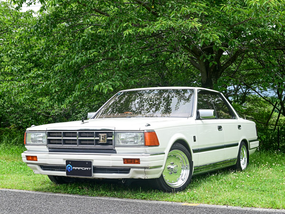 RAPORT_Sport's tweet photo. 在庫入替！Y30セドリックFターボ放出！☆中古車

日産　セドリック(Y30)
1984年式　13.3万ｋｍ
車検あり（2026年8月まで）
修復歴なし
タイベル交換歴あり

Ｘを見てお問合せご成約の方限定価格！

１７０万円（税込み）にて
※名義変更別途

※2025年12月25日まで

#車売ります #Y30 #旧車 https://t.co/BfxNNucvJ8