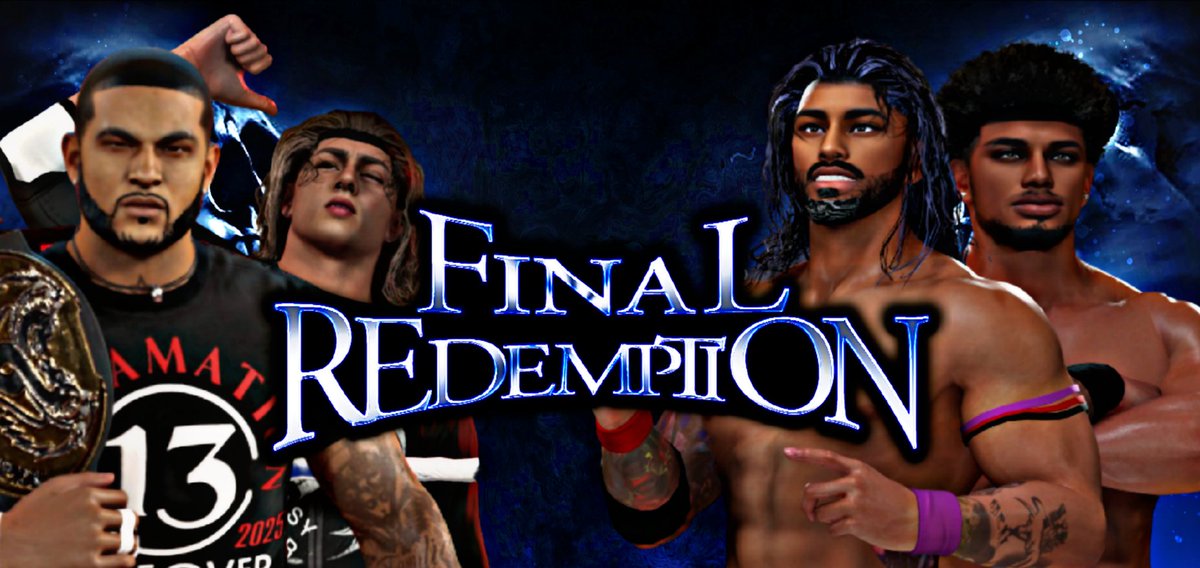 G1ProWrestling's tweet photo. AFTER CHOOSING HIS PROTEGE JACK EMERALD, CANNON WILL TEAM WITH EMERALD DEFENDING THE TAG BELTS AGAINST CARTER & KOBE AT #FINALREDEMPTION
#CAW #SIM #WWE2K #WWE2K25 #EFED #G1 #HLR https://t.co/nKggyhkJ1D