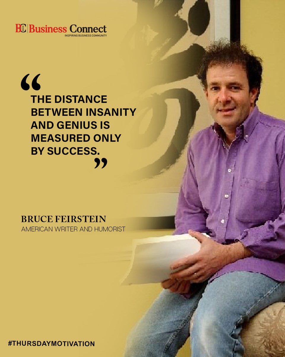 BusinessConne16's tweet image. "The distance between insanity and genius is measured only by success." - Bruce Feirstein

#MotivationDaily #successquotes #InnovationMindset