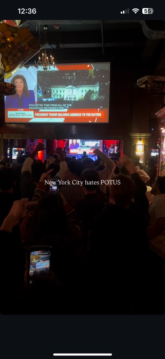 Hello <a href="/realDonaldTrump/">Donald J. Trump</a> <a href="/WhiteHouse/">The White House</a> 
Want to know how New Yorkers feel about you ? Bravo New York . Keep this going #fucktrump #antitrump