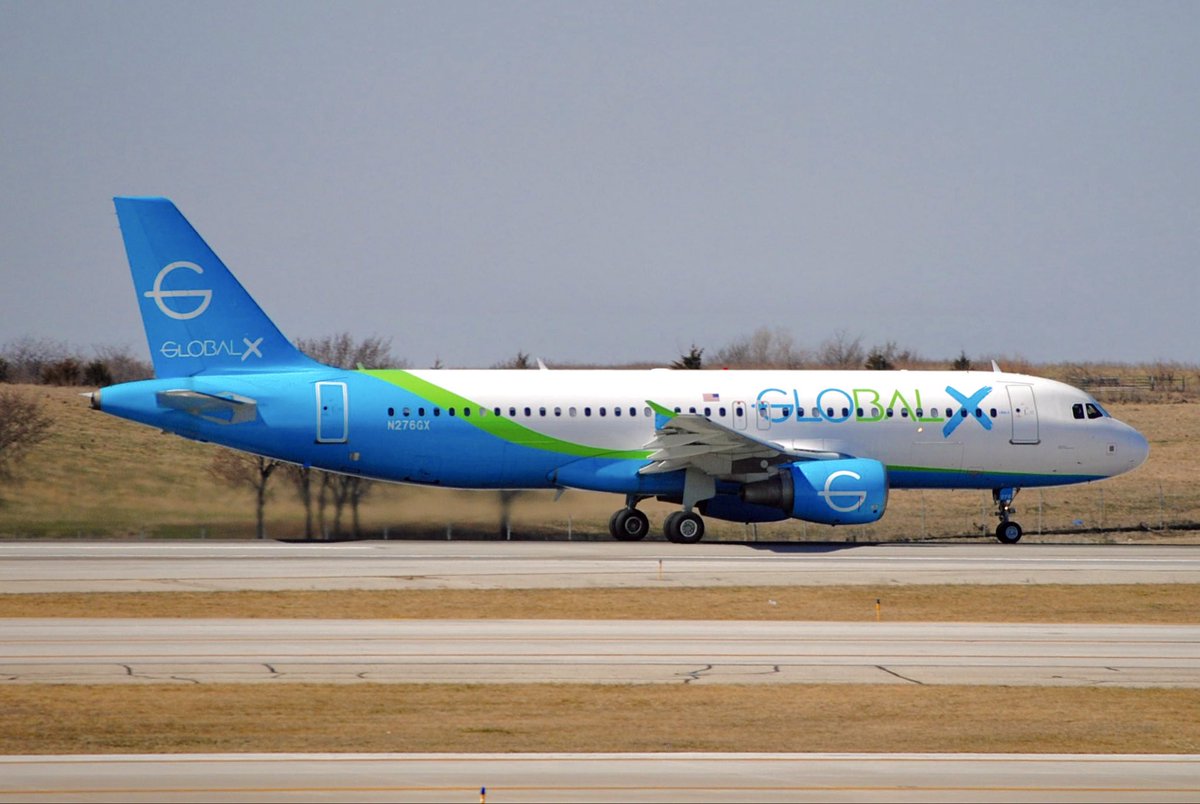 aviation7940's tweet photo. GlobalX 
N276GX (Airbus A320)
Kansas City Int’l Airport (KMCI) 
Mar. 11th, 2025 https://t.co/QkNM2mtuVt