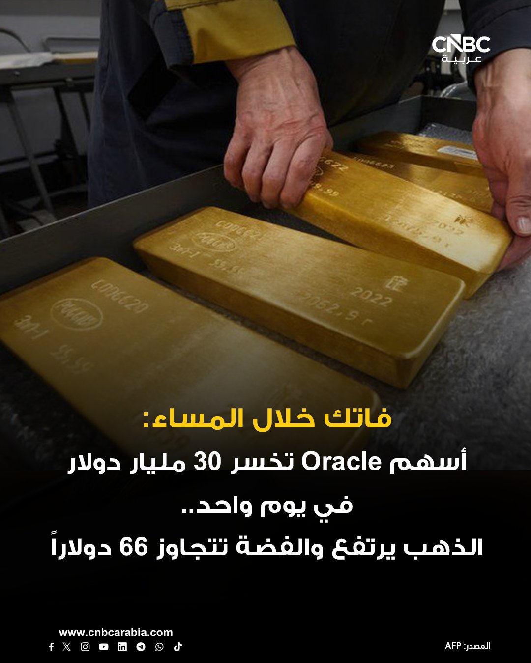 فاتك خلال المساء من CNBC عربية: غوغل تتحرك لتقويض هيمنة إنفيديا على حوسبة الذكاء الاصطناعي. مجلس الشيوخ الأميركي يوافق على تعيين رائد الفضاء آيزاكمان رئيساً لوكالة ناسا. أسهم Oracle تخسر 30 مليار دولار في يوم واحد.. وNetflix تنتصر في معركة الاستحواذ. ميكرون تتوقع قفزة كبيرة في الأرباح مع ازدهار سوق الذكاء الاصطناعي 