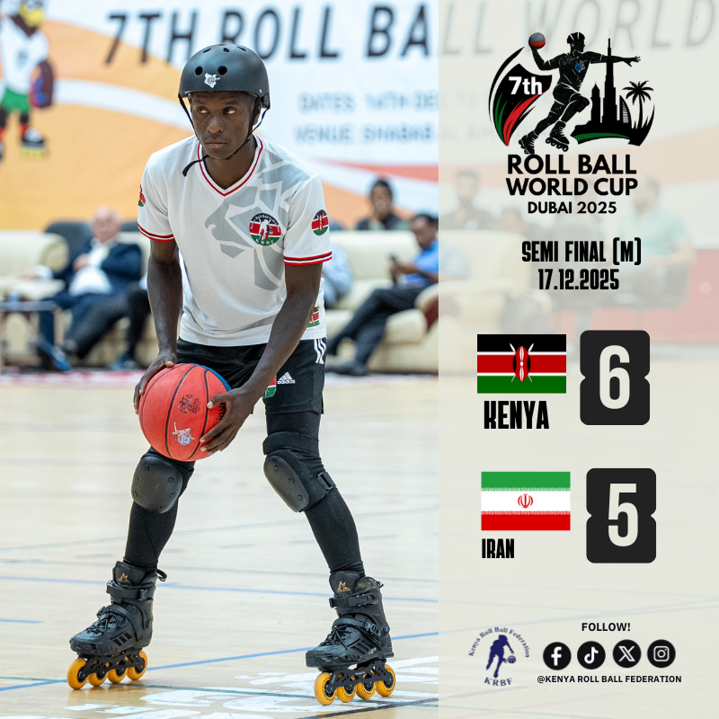 rollballkenya's tweet photo. 🇰🇪FINAL BOUND!
Kenya Men edge past a tough Iran side in a thrilling semifinal to book their place in the final of the #7thRollBallWorldCup.
Champions find a way!!

#TeamKenya #Finals #RollBallWorldCup #DefendingChampions https://t.co/w9CqGjVv1p