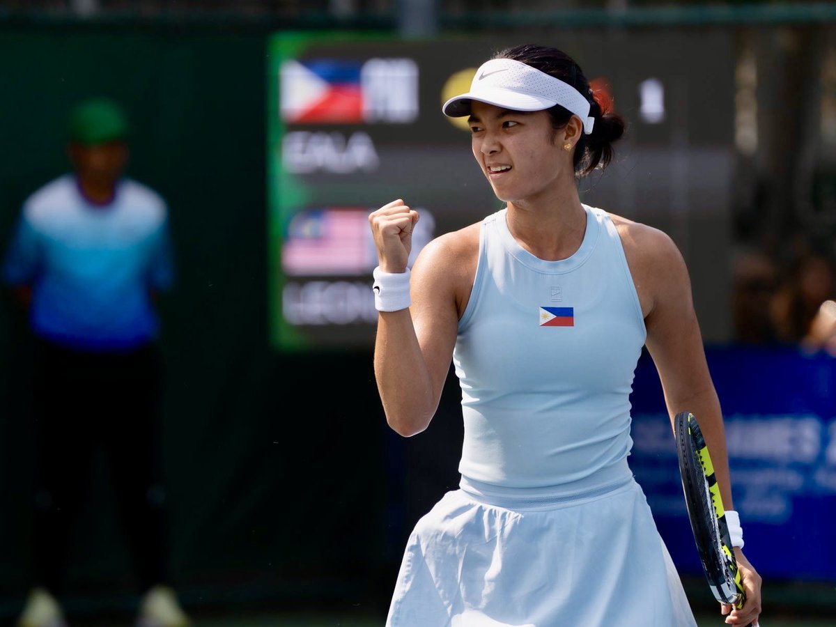 volleytiger's tweet image. 26 YEARS IN THE MAKING! 🇵🇭🥹

Alex Eala finally ends the drought, winning the Philippines’ first SEA Games GOLD in women’s singles since 1999!

She defeats host nation Thailand (6-1, 6-2) to make another HERSTORY.

Congratulations, Alex! 🥇🎾 #SEAGames2025