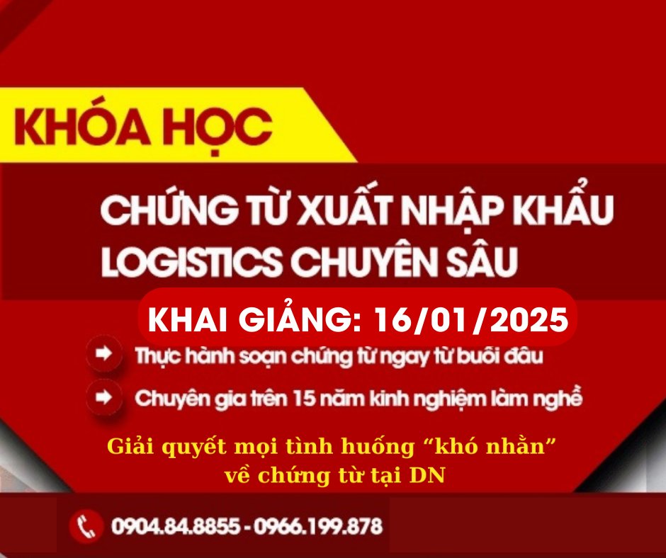 xnkleanh's tweet photo. KHÓA HỌC NHÂN VIÊN CHỨNG TỪ XUẤT NHẬP KHẨU &amp; LOGISTICS CHUYÊN SÂU KHAI GIẢNG NGÀY 16/01/2025 - BẠN CÓ MONG CHỜ? https://t.co/N2uM5A4U4X