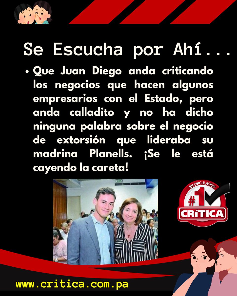 criticaenlinea's tweet photo. Se escucha por ahí... las glosas de Crítica. https://t.co/tKLDXyRlAU https://t.co/mjky1QnIsw