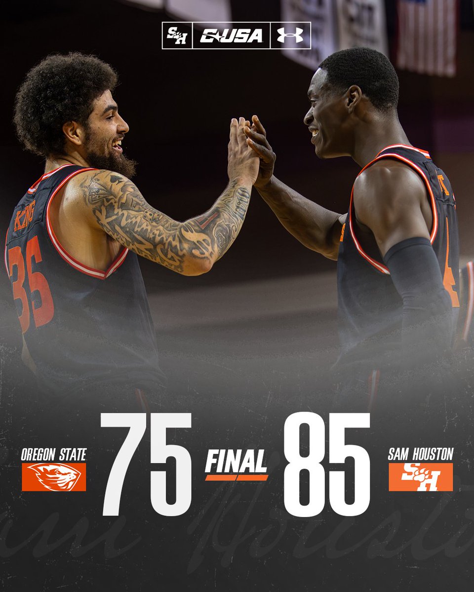 BearkatsMBB's tweet photo. Bearkats take down Oregon State!! 
2025: Bearkats: 2 Oregon State: 0 https://t.co/WcuFZ8tj32