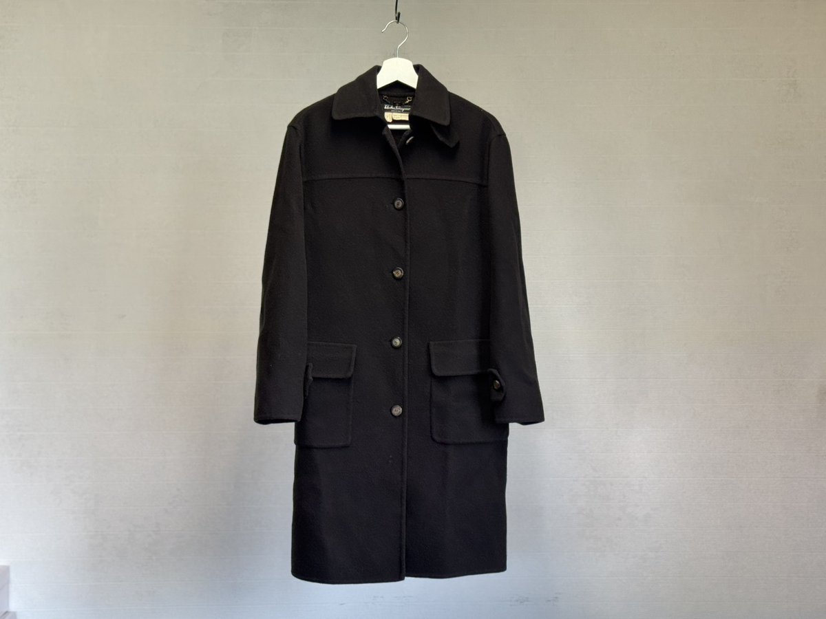 salvatore ferragamo virgin wool long coat サルヴァトーレフェラガモ
