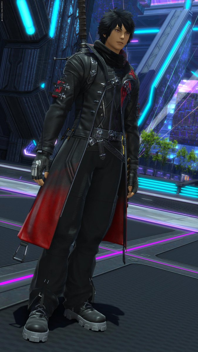 The 7.4 patch lifted the glam restrictions and with that, I can wear the GNB Bastion coat on my DRK and it is glorious! Glorious!

#Hyur #Midlander #midlanders_today