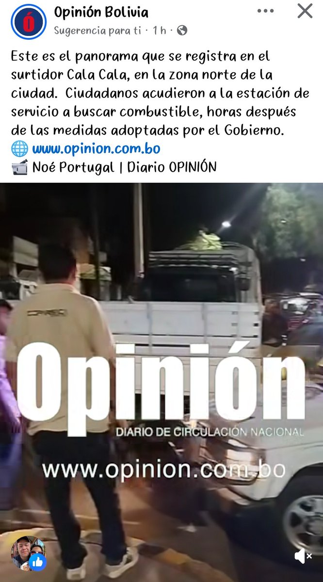 PatitaGastineZ's tweet photo. Los de Cala, Cala, San Miguel, Sopocachi Bajo, Equipetrol y Obrajes qué hacen abarrotando los surtidores con lo último que queda de gasolina #subvencionada?
Pueden ir cualquier rato, total justificaron un #GolpeDeEstado para llegar a esta situación
Era lo que pedían a gritos, no? https://t.co/49c6yftytA