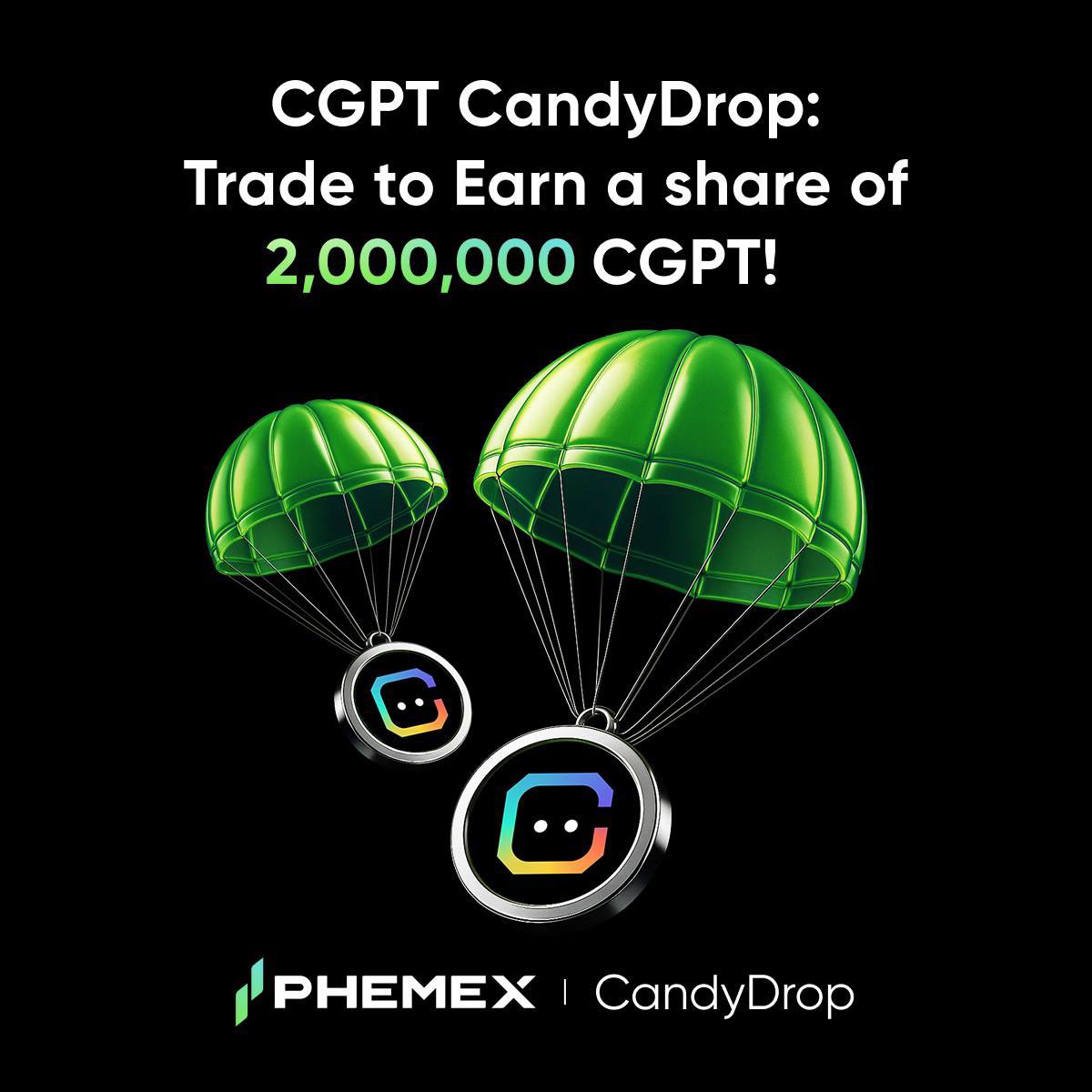 Phemex_official's tweet image. @Phemex_Official &amp;amp; @Chain_GPT Collab Giveaway is Live!!

🎉 2,000,000 $CGPT Candydrop Available!

How to enter:
1️⃣ Follow @phemex_official and @chain_gpt
2️⃣ Join Now: phemex.com/en/promo/activ…
3️⃣ Sign up and Trade

#Giveaways #ChainGPT