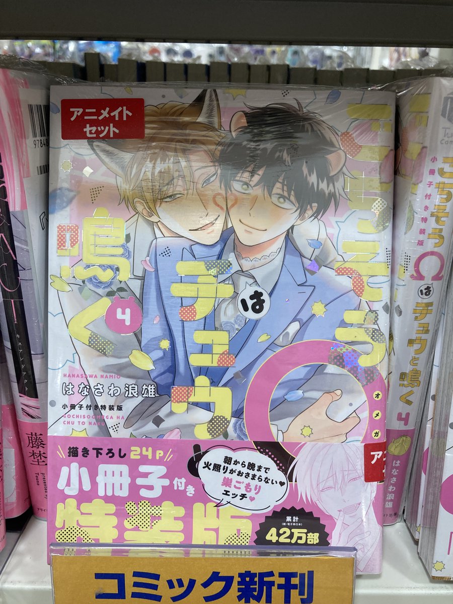 書籍入荷情報】 ごちそうΩはチュウと鳴く 4 特装版 アニメイトセットが