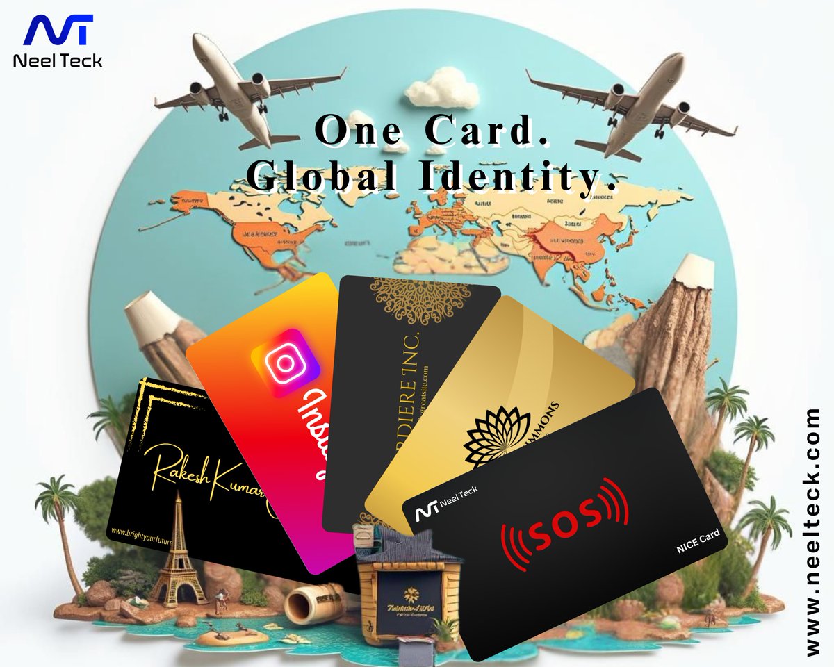 NeelTeck's tweet photo. The future of identity is here!
One smart NFC card connects you anywhere in the world.
No apps. No paper. Just one tap.
#NFCCard #OneCard #DigitalIdentity #NeelTeck #TapAndConnect #SmartTech #BusinessTools #GlobalBrand #TechTrends #FutureTech https://t.co/ORRb3mue4I
