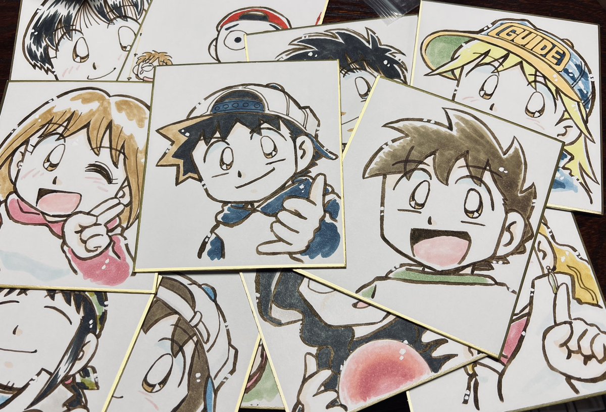 それはそれとして、描き下ろし生色紙の抽選いよいよみたい！ 今手元に