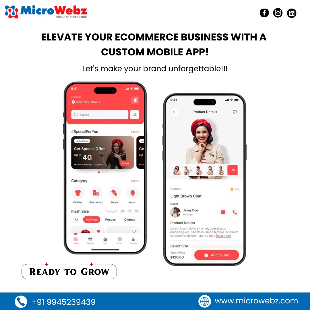 Microwebz_India's tweet photo. Give your customers the ultimate shopping experience they crave.

DM us or click the link in bio to discuss your app vision!

For Call: 9945239439
Visit Us: https://t.co/Hzr5D5C01s

#microwebz #ecommerceappdevelopment #ecommerceapp #mobileappdevelopment #ecommercewebsitedesign https://t.co/hRC4oN8zcz
