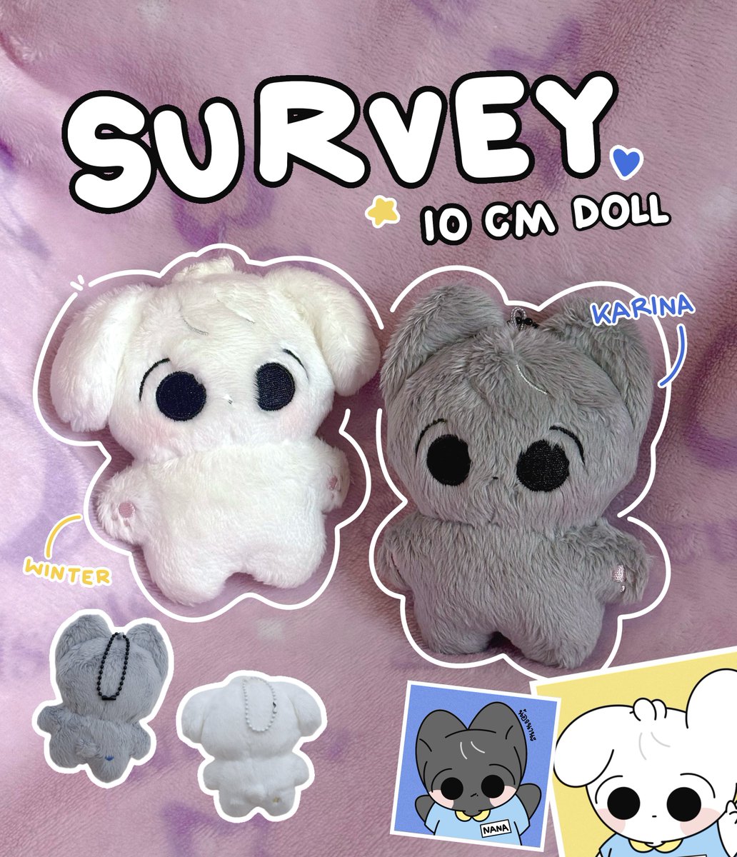 mybabyfufu's tweet image. SURVEY 🖍️ fufu &amp;amp; nana &amp;lt; 10 cm doll &amp;gt;

🗓️ 18/12 - 25/12 (23:59)

🔗; docs.google.com/forms/d/e/1FAI… 

[ เพิ่มเติมค่ะ 😸 ]
สำหรับป๊าม๊าคนไหนที่กรอก SURVEY จะมีสิทธิ์ ได้ลุ้นรับ ส่วนลด 100 บาท จำนวน 2 ท่าน 
—— และ rt &amp;amp; follow @mybabyfufu ลุ้นรับน้องฟูฟูหรือนานะ จำนวน 1 ตัว 🗯️

#aespa…