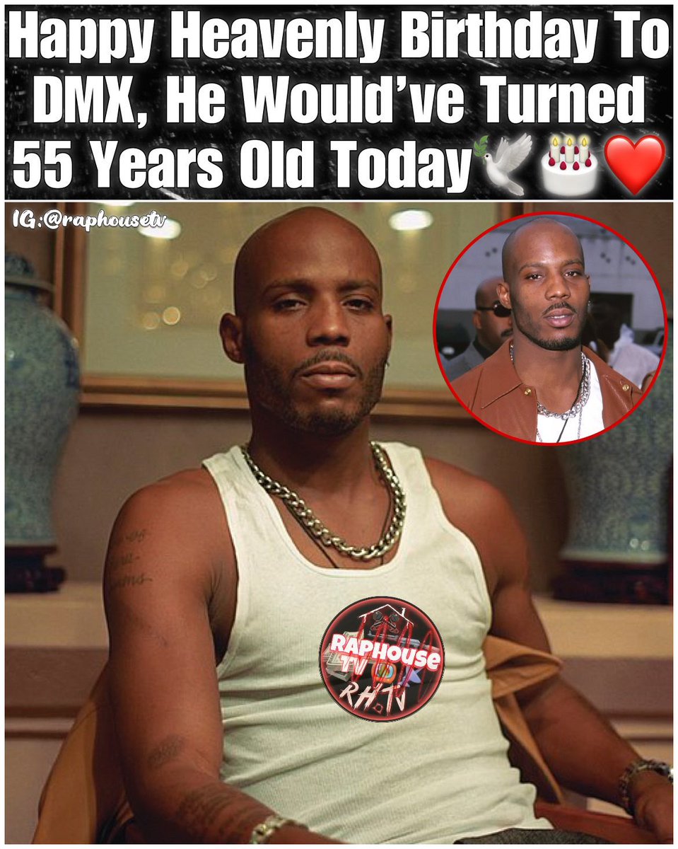 Happy Heavenly Birthday Goes Out To Legend DMX, He Would’ve Turned 55 Years Old Today 🕊️🎂