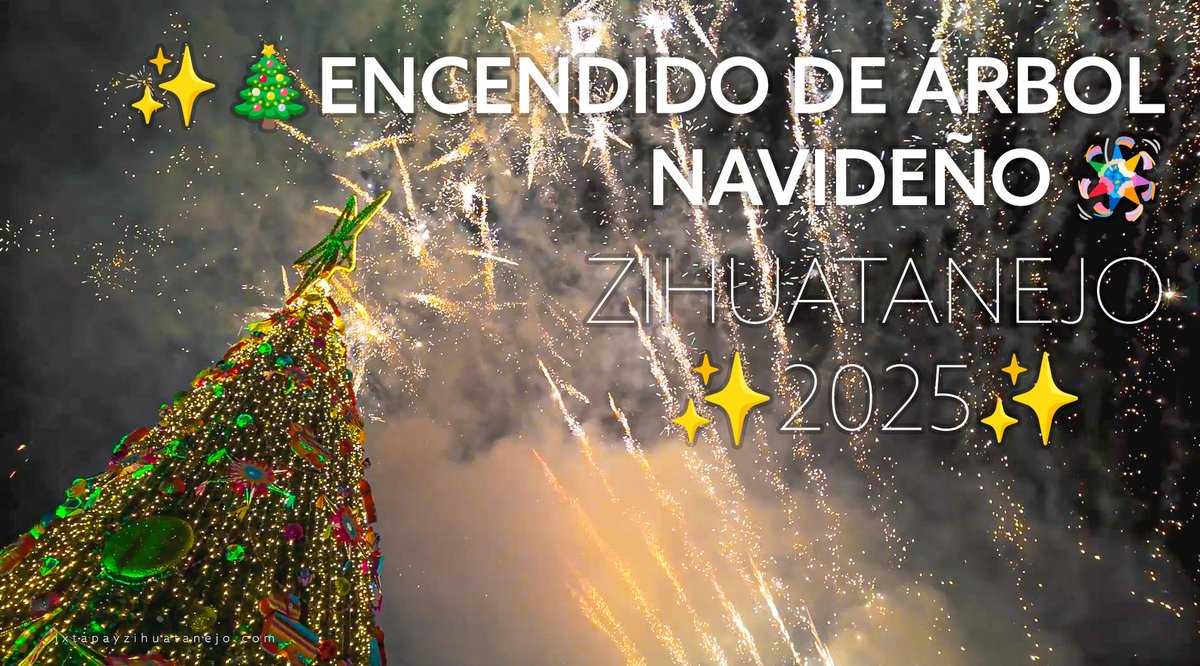 ✨🎄Encendido de árbol navideño🪅 #Zihuatanejo 2025: 

#Youtube: youtu.be/z_DUn5Q2h1M
#Facebook: facebook.com/share/v/1cGSwo…
#Tiktok: tiktok.com/@ixyzih/video/…