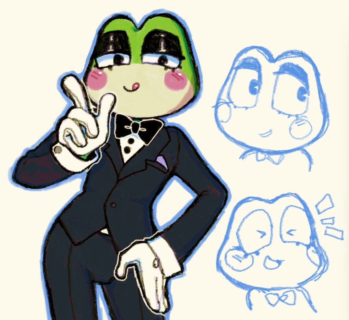 16rabbits's tweet photo. i thought she'd look cute in a suit #tadc https://t.co/jGD6wj0owE
