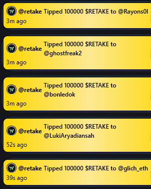 retakedottv's tweet photo. Day 2 RETAKEMAS
@Fiddleaboon got 5M $RETAKE!
All chatters in @BaldolPixel's stream yesterday got 100k !

Keep streaming 🎅 https://t.co/AidxP10eVB