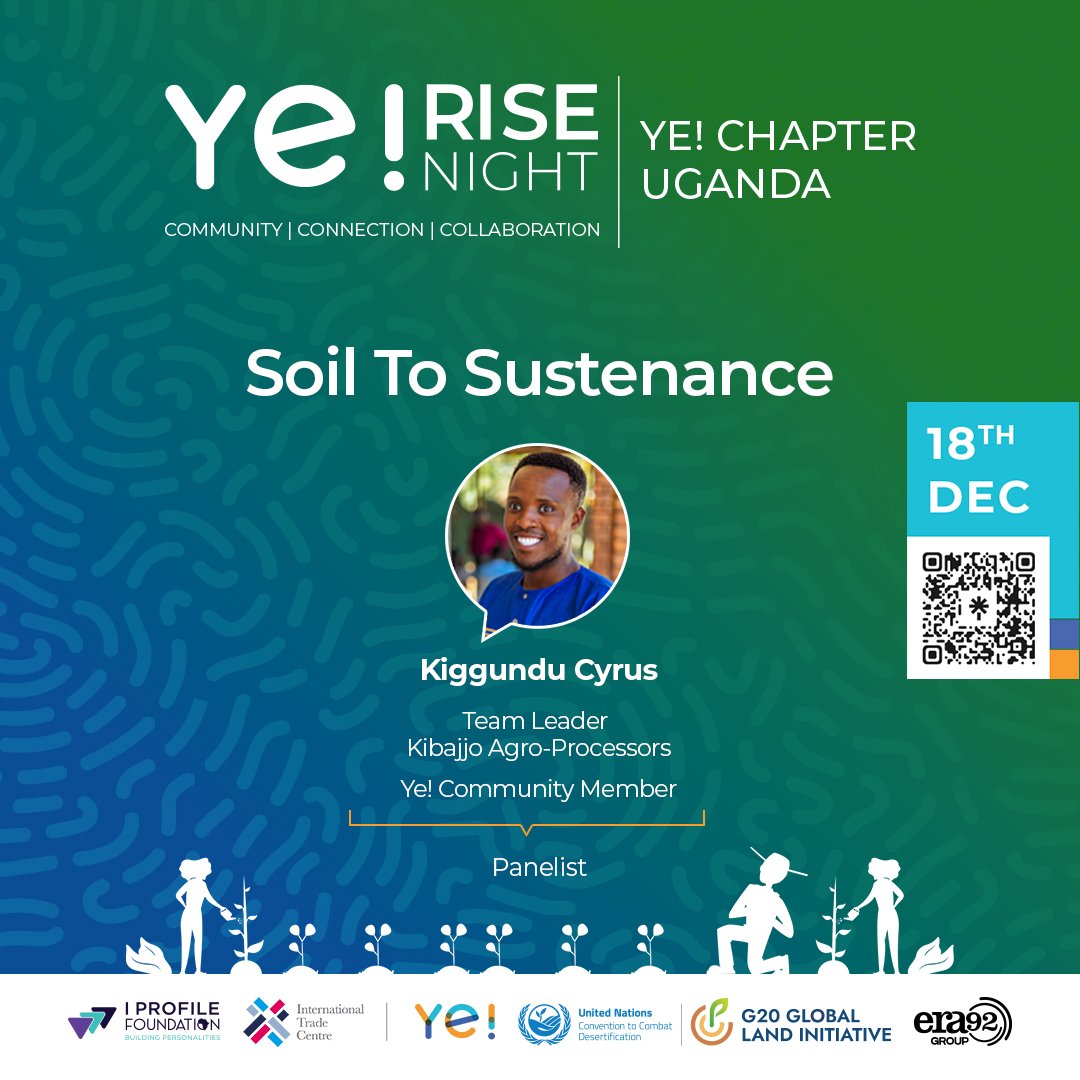 From farm to finished product 🌱

Cyrus Kiggundu, Kibbajo Agro Processors, joins the Ye! RISE Night fireside chat as our 3rd panelist to share hands-on insights on value addition, farmer partnerships, and growing community-rooted agribusinesses.

#YeUganda 
#YeRiseNight
