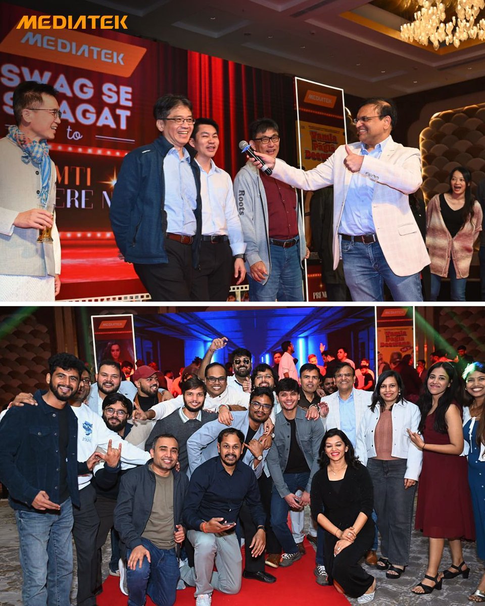 MediaTekIndia's tweet image. Closing 2025 with celebration and togetherness.
The MediaTek Noida team came together for a vibrant Bollywood-themed year-end party, with colleagues, families, and guests from our headquarters in Taiwan.

#MediaTek #YearEndCelebration