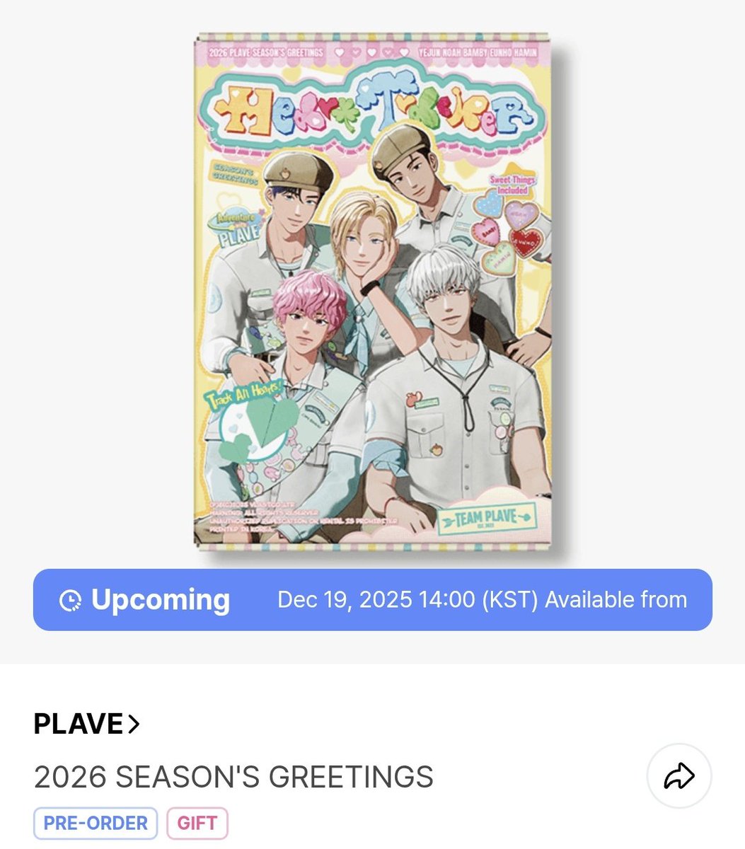 PLAVE 2026 Season's Greetings will be available for pre-order on