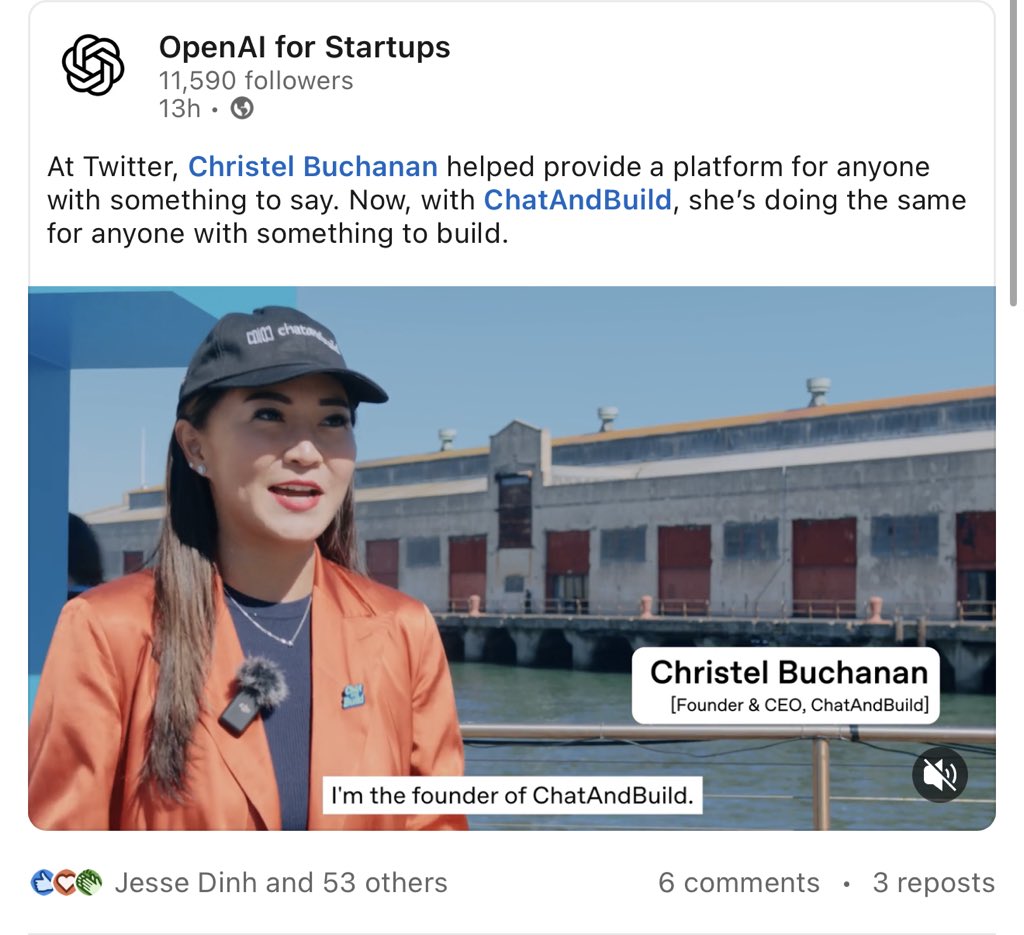 ladyxtel's tweet image. A nice end to the year, getting featured by @OpenAI ! 

YouTube soon. 

linkedin.com/posts/openai-f…