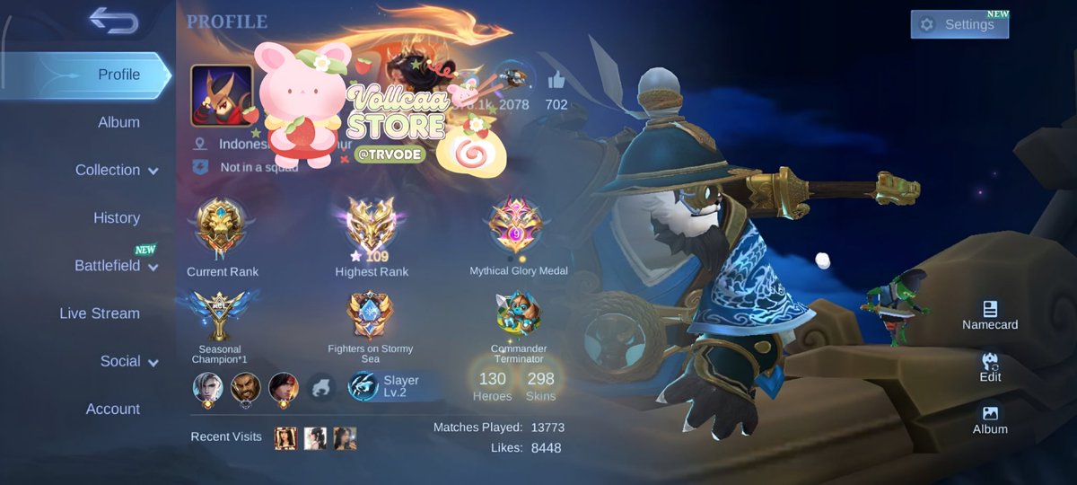 trvode's tweet image. WTS akun ml (All role) dijual karna udah ga dimainin
❀akun penggunaan pribadi 
❀skin banyakk (liat full ss boleh)
❀recall,emot banyak
❀masih ada sisa DM 201, COA 700
♡˖⁠ Free tanya tanya lebih lanjut di DM ˖⁠♡
💸 750k (bisa nego, bisa rekber)

#zonauang  #zonajajan