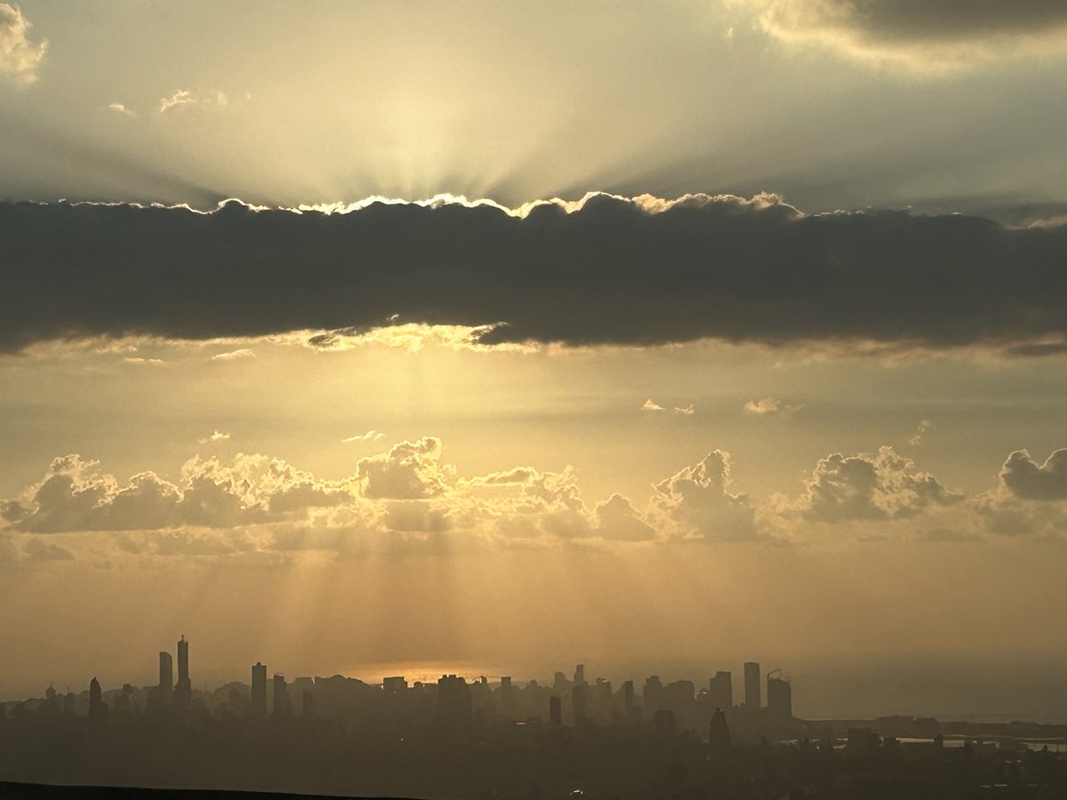 Beirut as seen from Aley 🌤️