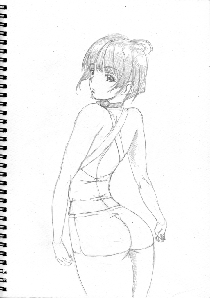 #過去絵 
なんとなく無名ちゃんえんぴつ描き過去絵を貼ってみる 