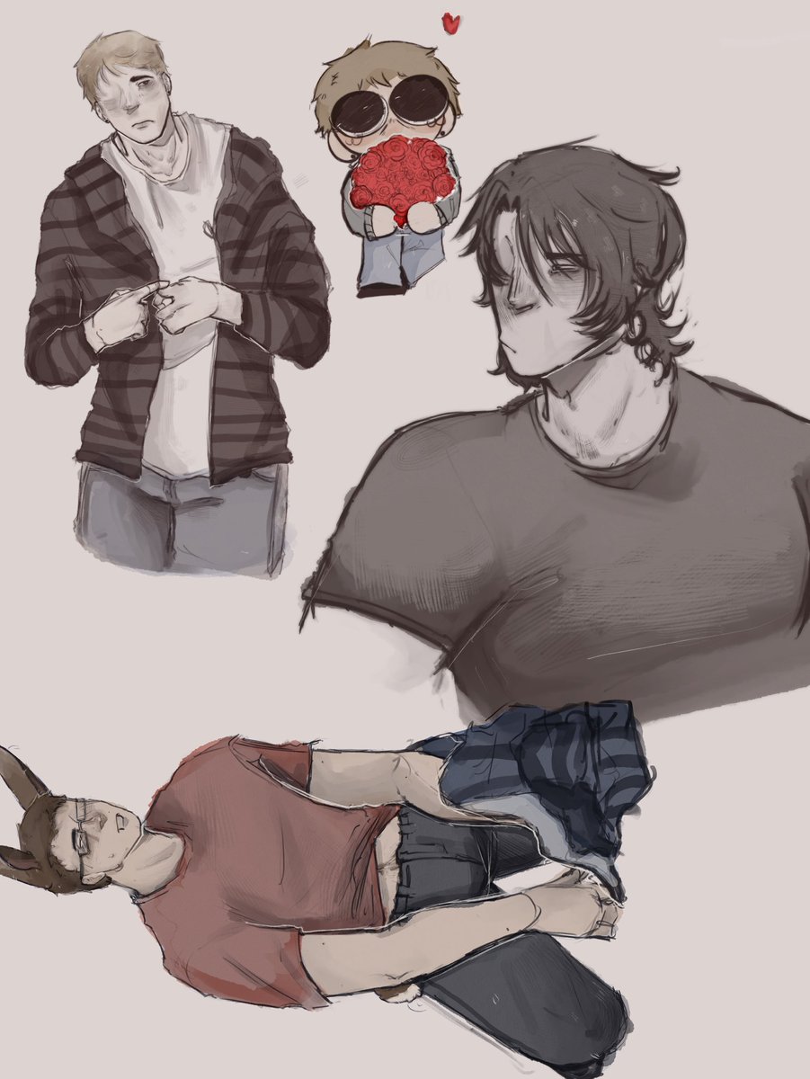 Blank_inspace's tweet photo. d o o o does 

Mostly stuff I wanted to draw again from my sketchbook:p

michael cuz someone’s been asking for him and I’m here to deliver-
And Kryers🧍‍♂️

#Slenderverse #everymanhybrid #marblehornets #mlandersen0 #Kryers https://t.co/FjYSMakcWW