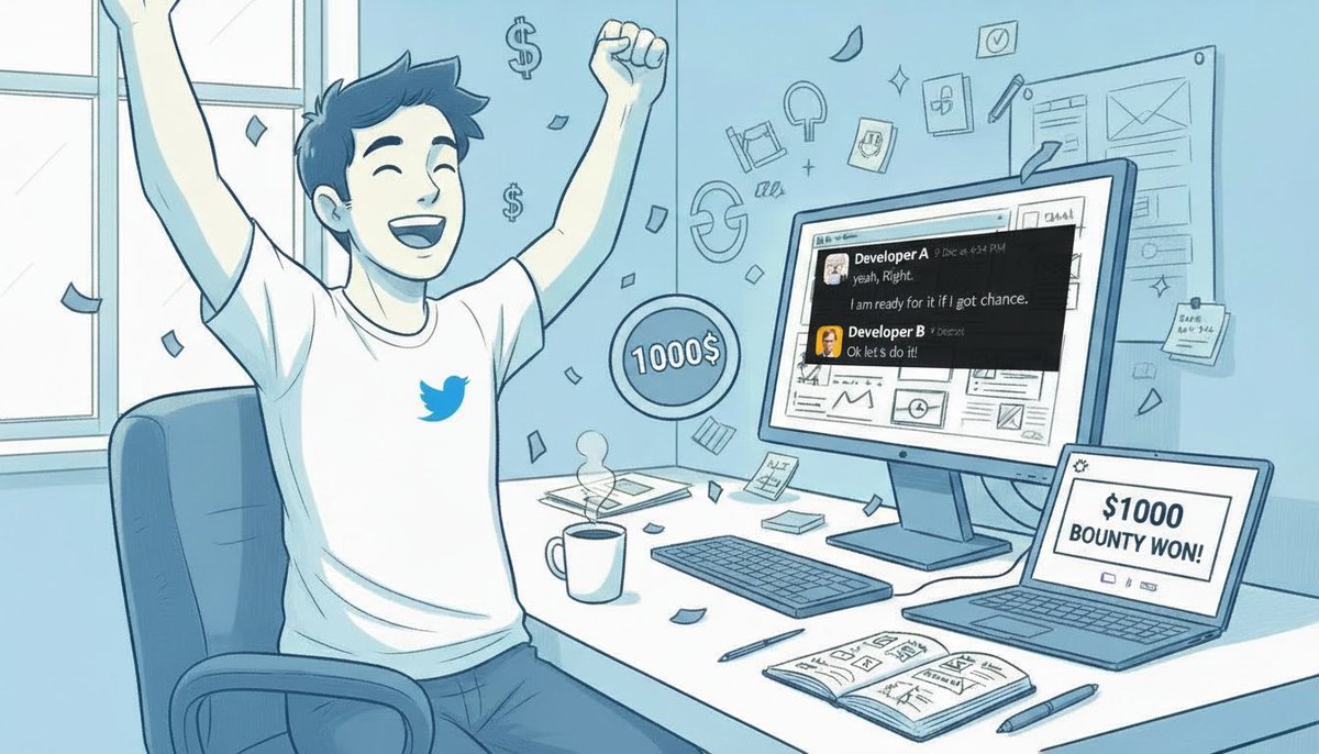 $1,000 in two days. From one bounty tweet.

The fa