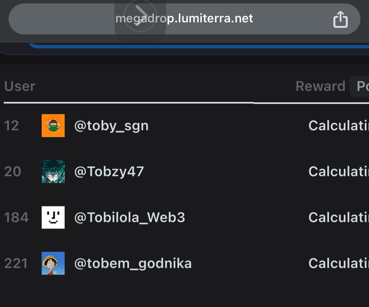 The weekend is upon up again 

Well am back on <a href="/LumiterraGame/">Lumiterra (mainnet arc)</a> leaderboard like I never left 

As a preacher I have prolly gathered solid mindshare and with just few post I was back up 

Also lumiterra really blessed the gamers with LV drop and it was huge 

Let’s do more on lumi