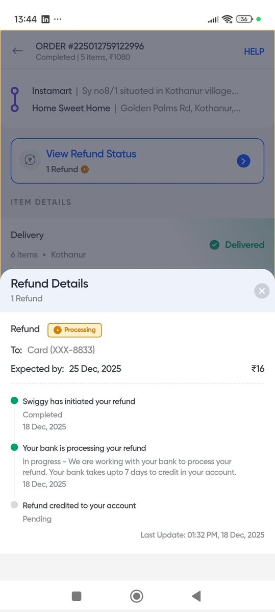 MasterShifu85's tweet photo. @SwiggyInstamart You guys are cheat, and deploy unethical practices for cheating customers. If an item becomes unavailable then how can you decide to cancel the offer and charge customers extra on your own? @SwiggyCares https://t.co/I8p3CCVJEd