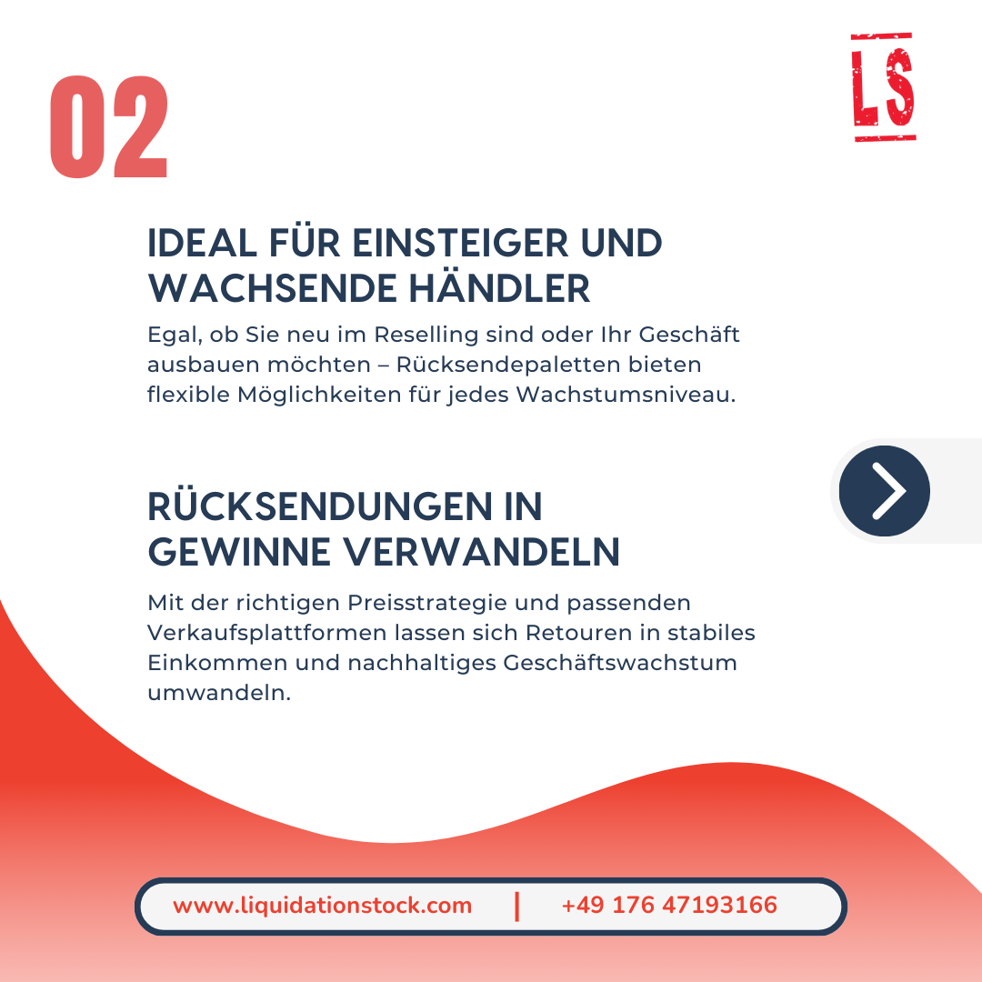LStock_de's tweet photo. Kaufen Sie Retourenpaletten und starten Sie Ihr Wiederverkaufsgeschäft erfolgreich.
.
.
Jetzt hier klicken, um den vollständigen Leitfaden zu lesen:
[https://t.co/zJYKaHSMBm]

#Retourenverkauf #GroßhandelDE #ResellerDE #OnlineWiederverkauf #HandelBusiness https://t.co/mIEssHCtMJ